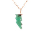 chrysoprase and diamond gold bold mini charm