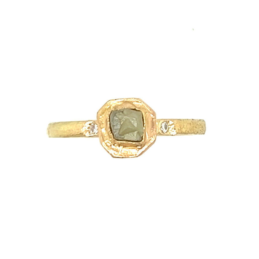Raw Beauty Diamond Gold Ring