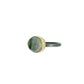 Gary Green Jasper and Diamond Elliptical Orbit Gold Ring