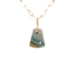 gary green jasper gold diamond pebble charm