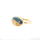 Guatemalan Jade, Agate and Diamonds Equinox Intarsia Gold Ring