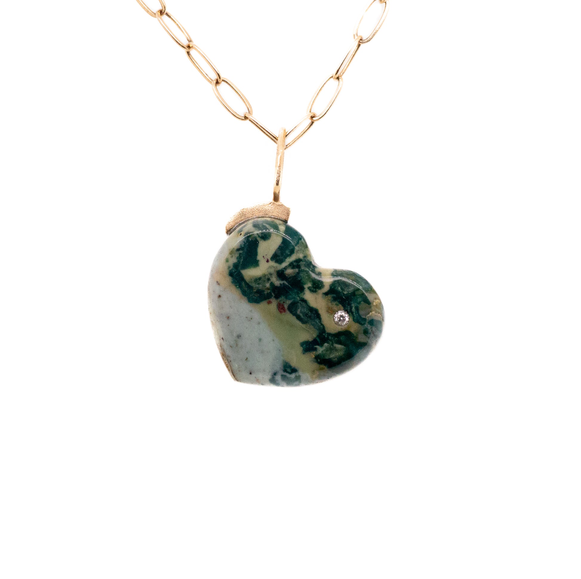 hava ridge jasper gold diamond heart charm