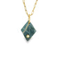 Jade and Diamond Gold Kintsugi Diamond Charm