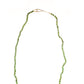 Hand Knotted Jade and Gold Necklace with Tahitian Pearl