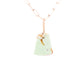 lemon chrysoprase and diamond pebble charm
