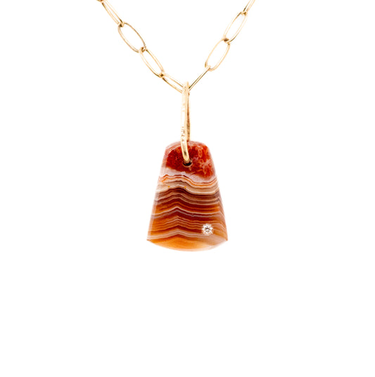 laguna lace agate gold diamond pebble charm