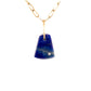 lapis gold diamond pebble charm