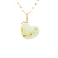 lemon chrysoprase gold and diamond heart charm