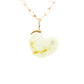 lemon chrysoprase gold and diamond heart charm