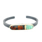 Maligano Jasper and Amazonite Jasper Gold Inlay Bracelet