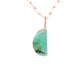 opalized wood and diamond gold moon charm