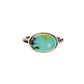 opalized wood and diamond gold ring