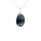 Pietersite and Diamond Gold Oval Charm