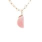 pink opal gold diamond moon charm