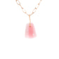 pink opal gold diamond pebble charm