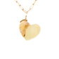 prehnite gold kintsugi heart charm