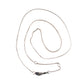 Sterling Silver With Patina Adjustable Cable Chain