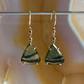 Tourmaline and Diamond Gold Earrings