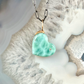 Larimar and Diamond Gold Heart Pendant