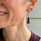 Mookaite, Diamond, and Citrine Gold Earrings
