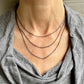 Sterling Silver Paperclip Chain Necklace with Patina
