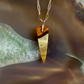 Polychrome Jasper Diamond and Gold Pendant