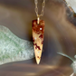 Owyhee Dendritic Jasper and Diamond Gold Pendant