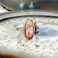 Dendritic Agate, Sapphire, Ruby and Diamond Gold Ring