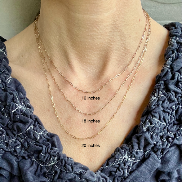 The Paperclip Chain Necklace - Medium Weight | Vana Chupp Studio