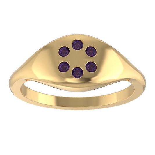Amethyst and Gold Ring (custom order)