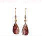 Tourmaline, Sapphire, and Citrine Gold Earrings