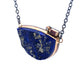 Lapis, Tourmaline, and Diamond Gold Necklace