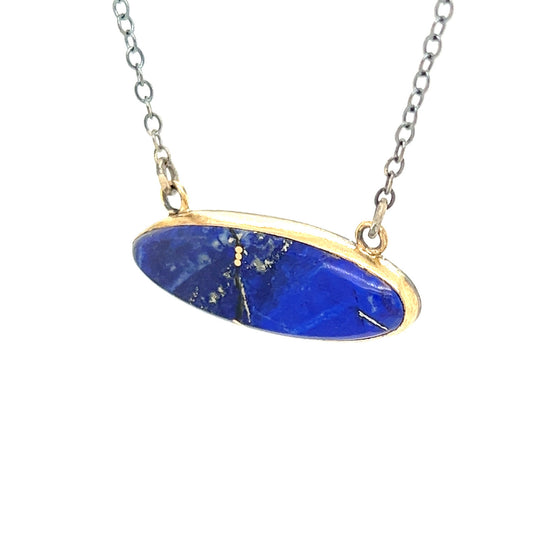 Lapis Gold Kintsugi Necklace