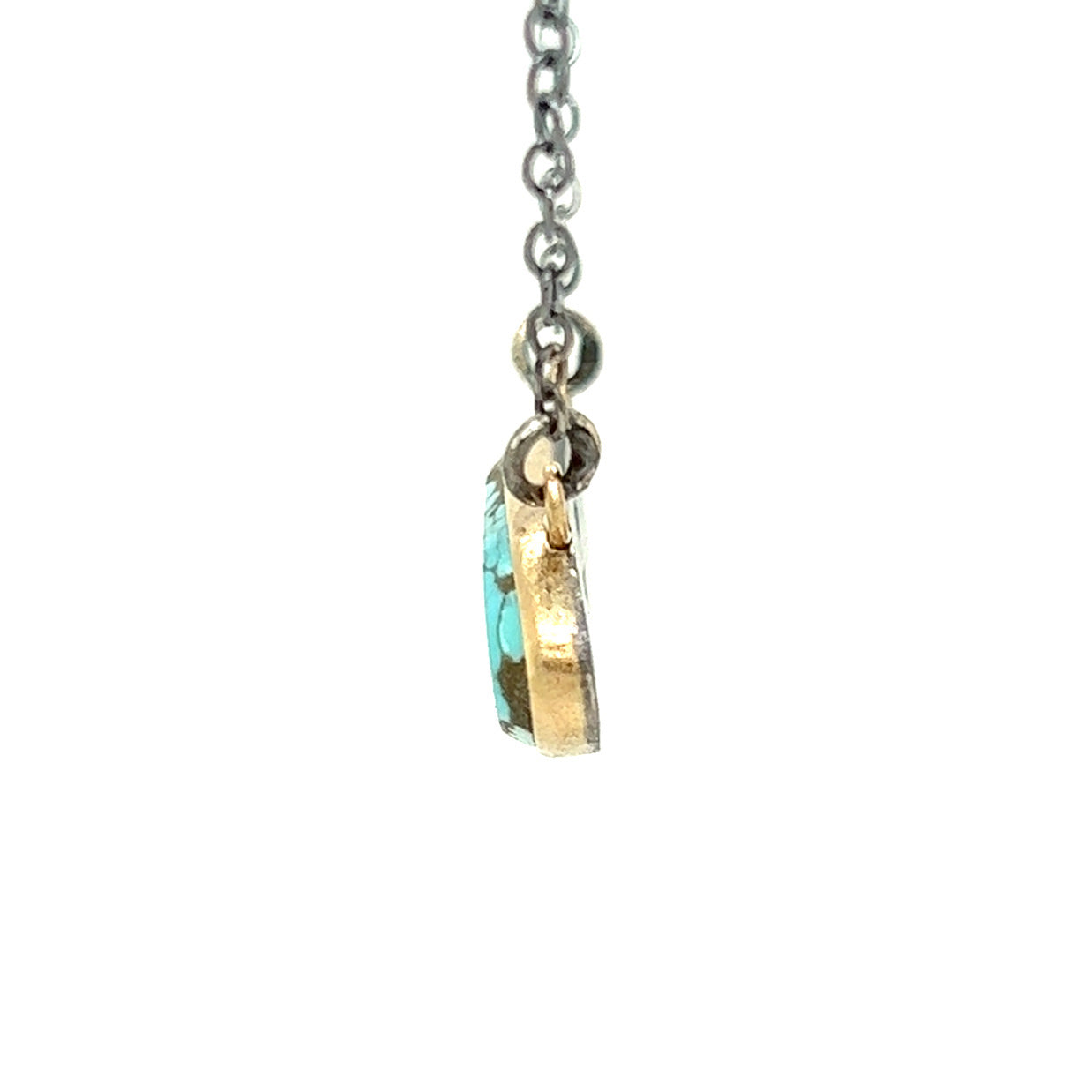 Turquoise Gold Kintsugi Necklace